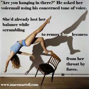 I am fine. I found this in my notes from a few years ago when I wasn't fine. It seemed potent and intense which is how impotent and disconnected I felt.