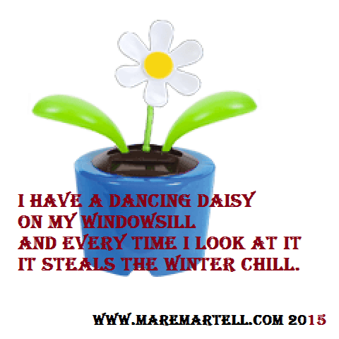 Miss Sharon Crane's gift to me brightened my winter scenery.